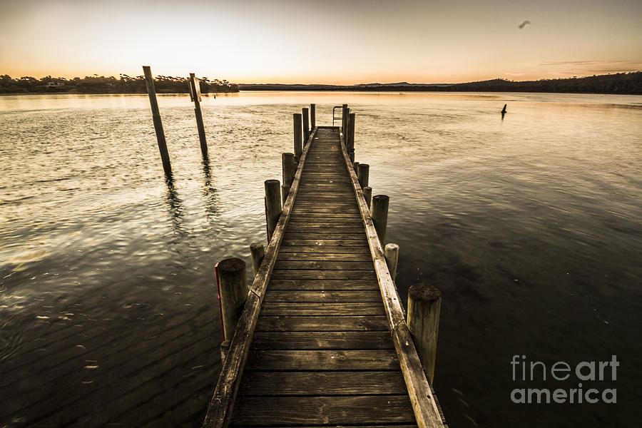 Vintage wooden pier Photograph by Jorgo Photography