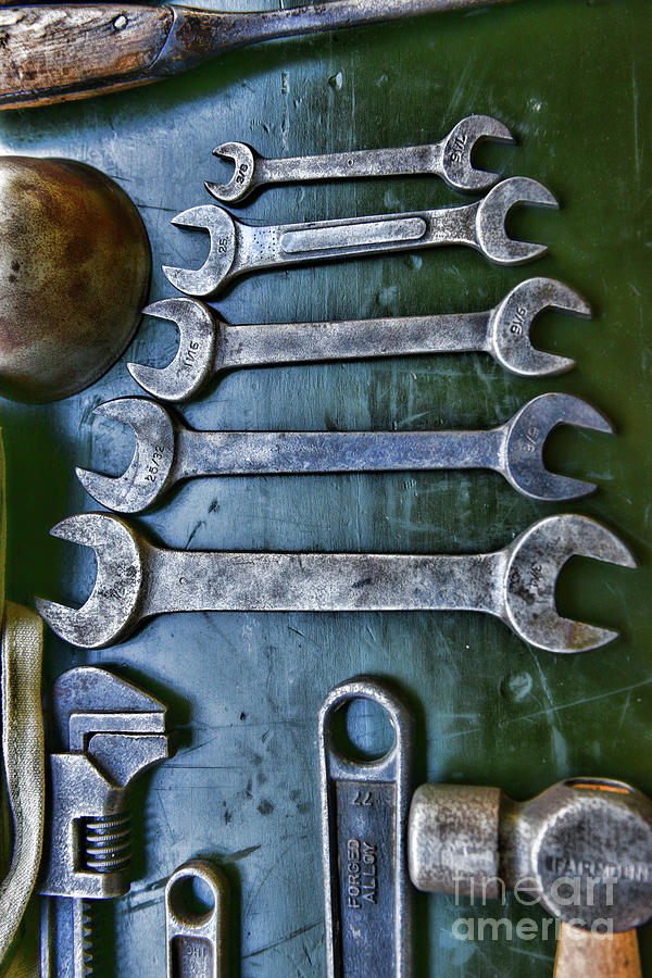 Vintage Wrenches Photograph by Paul Ward