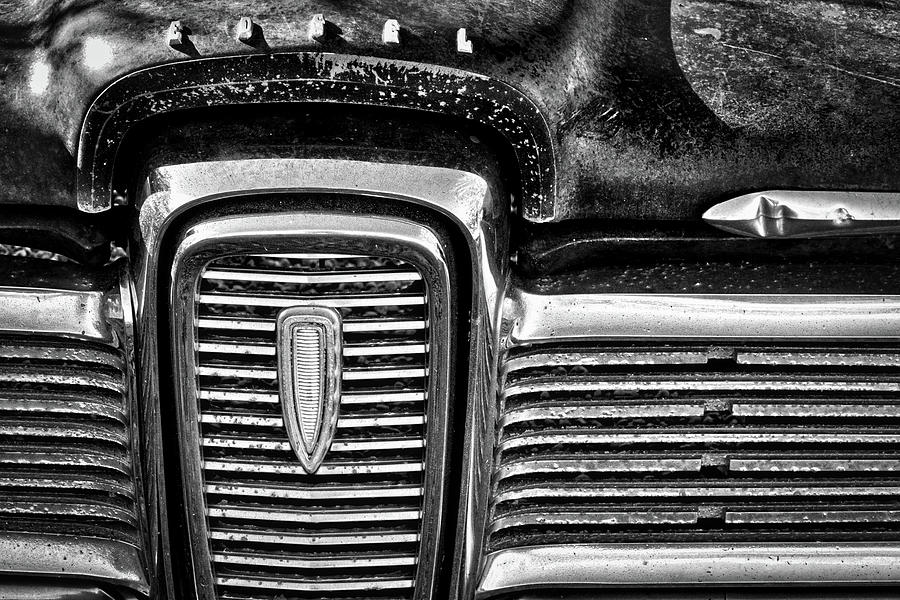 Vintge Edsel Front Grill Photograph by Stuart Litoff