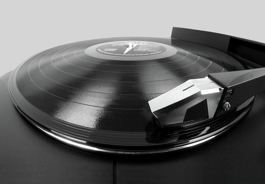 Vinyl LP and Turntable Photograph by Jim Hughes