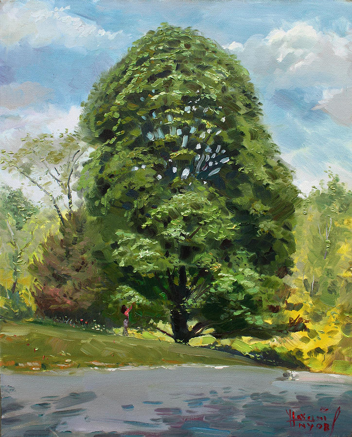 Tree Painting - Viola s Tree by Ylli Haruni