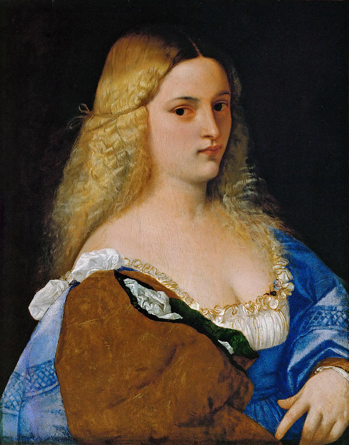 Violante Painting by Titian