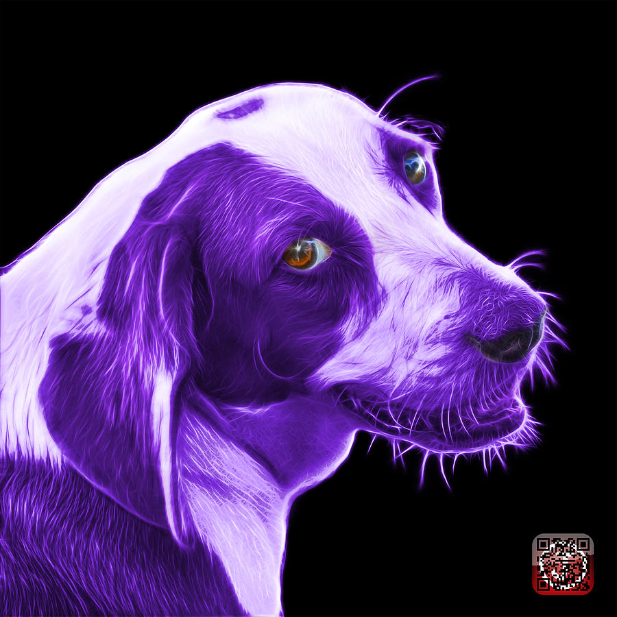 Violet Beagle dog Art- 6896 - BB Painting by James Ahn