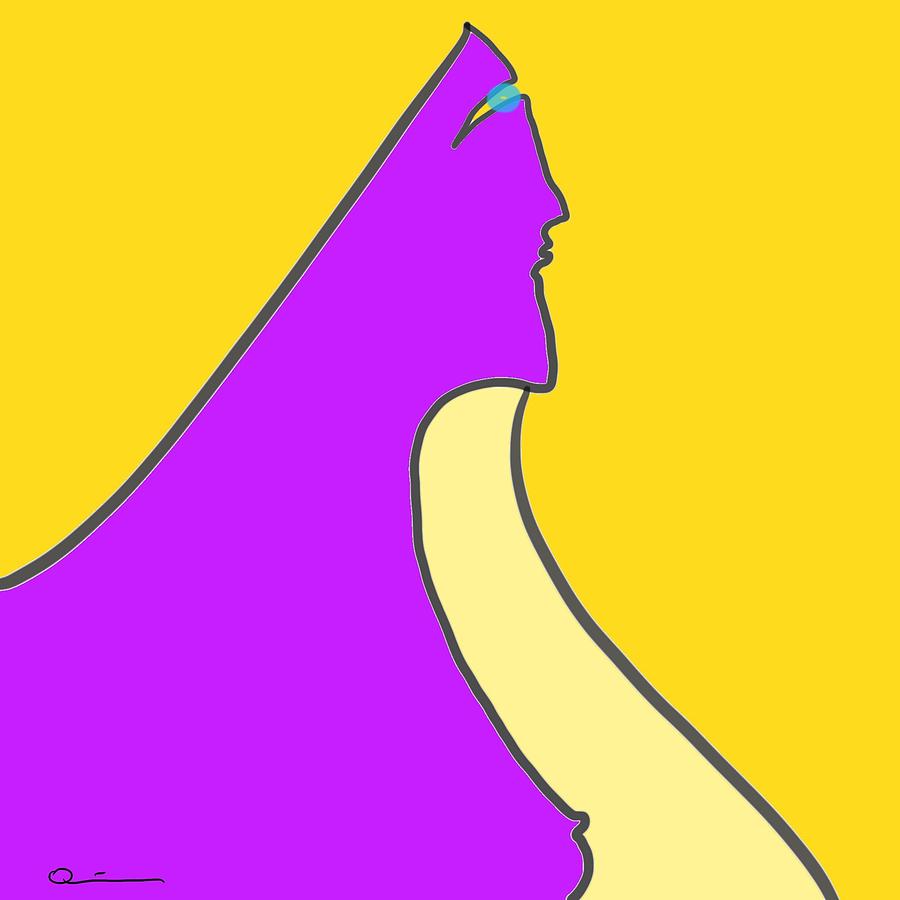 Nude Digital Art - Violet Blonde by Jeffrey Quiros