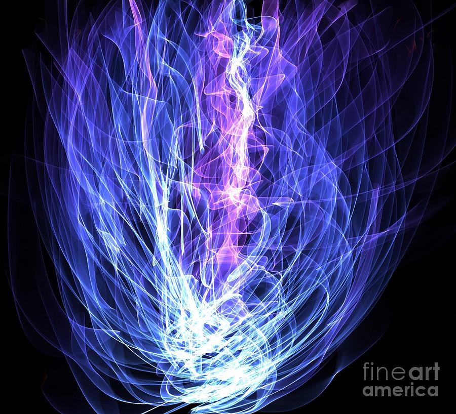 Violet Consuming Flame Digital Art by By Divine Light