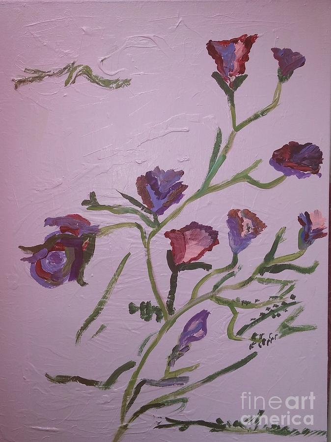 Violet Elegance Painting by Jennylynd James