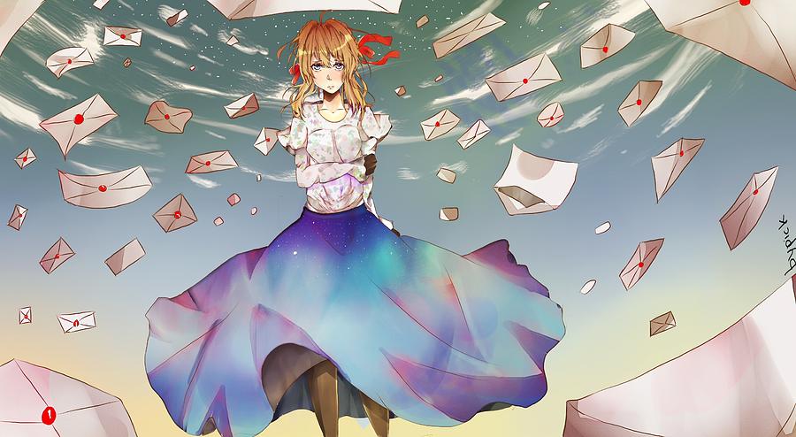 violet evergarden digital art by dorothy binder violet evergarden by dorothy binder