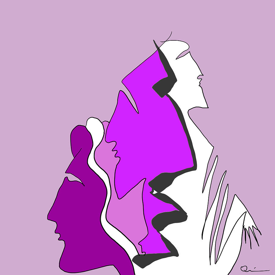 Violet Digital Art by Jeffrey Quiros