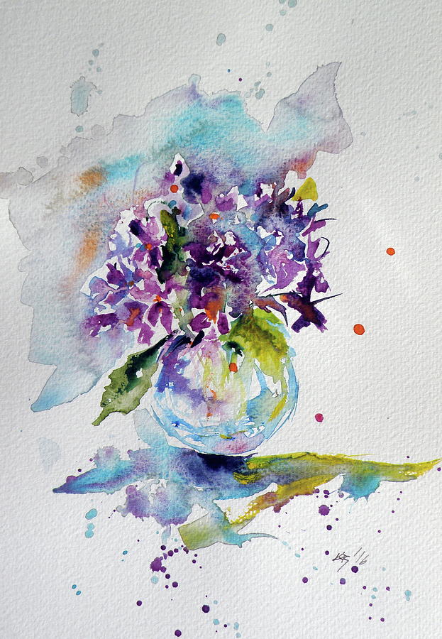 Violet Painting by Kovacs Anna Brigitta