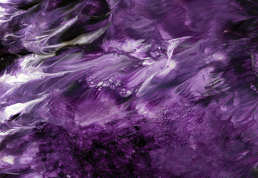 Violet Rhapsody- Art by Linda Woods Painting by Linda Woods