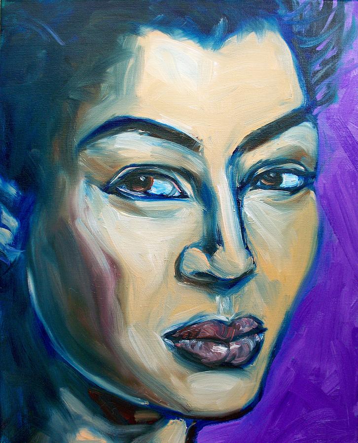 Portrait Painting - Violet by Sheila Tajima