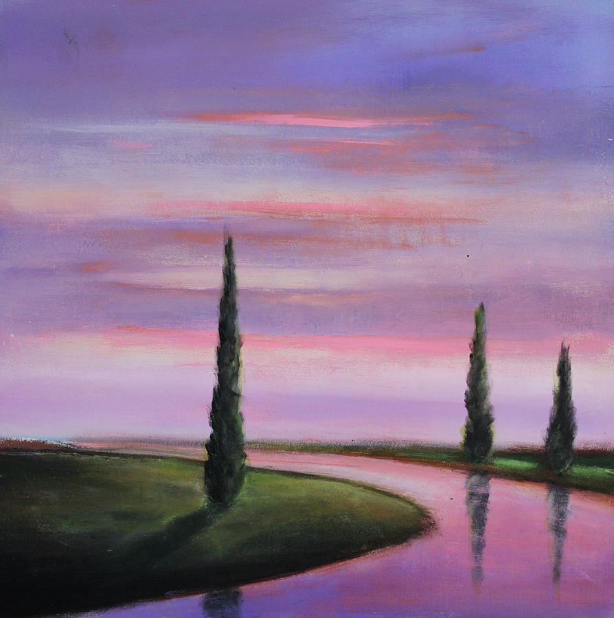 Violet Sky Painting By Toni Grote