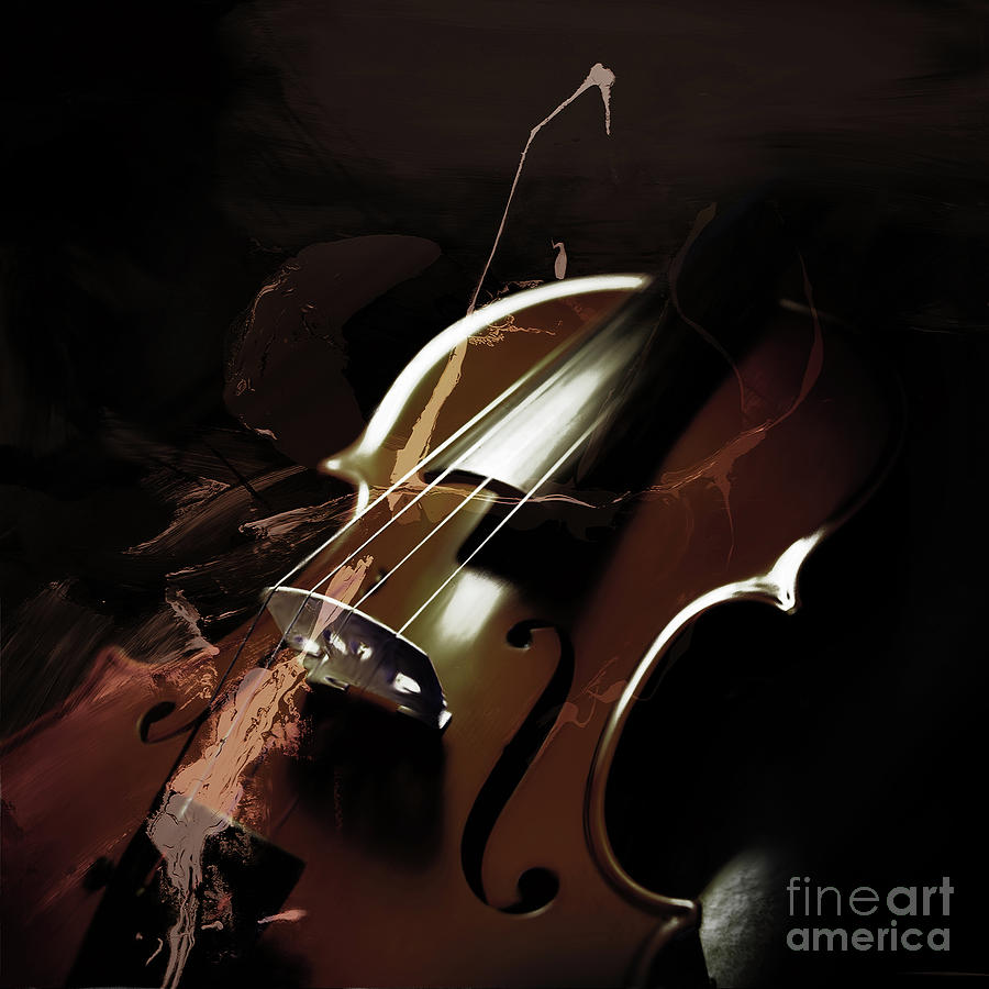 Violin Art 002 Painting by Gull G