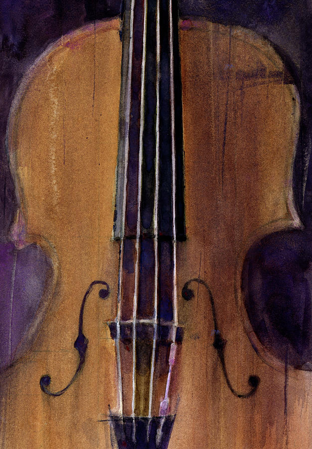 Music Painting - Violin by Dorrie Rifkin