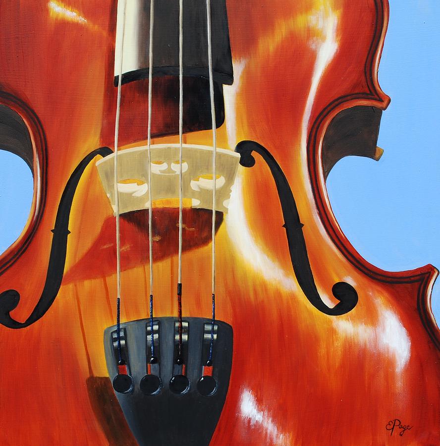 Violin Painting by Emily Page