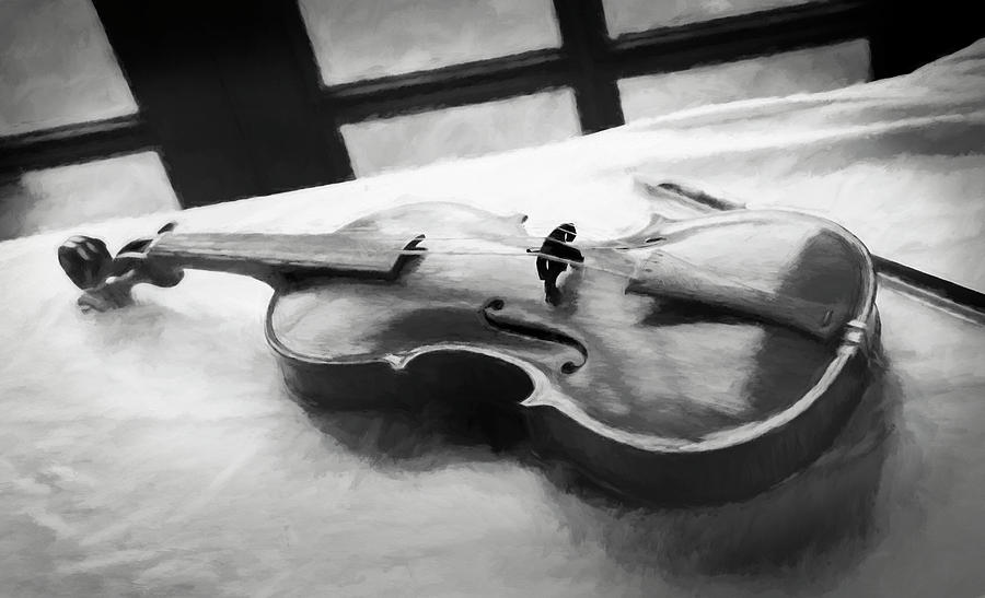 Violin Digital Art by Ian Merton