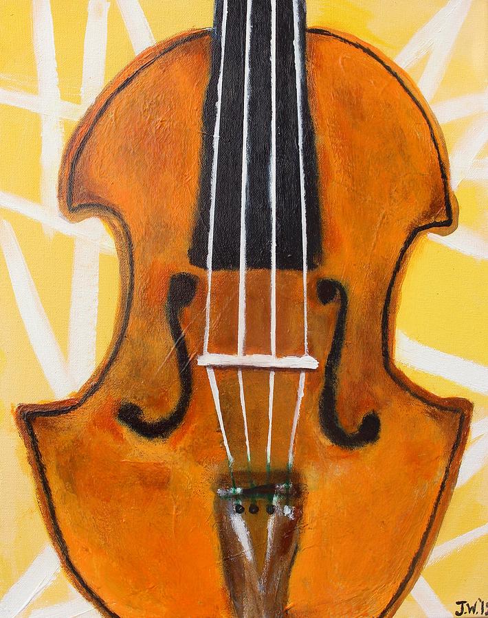 Violin Painting By Jennifer Whitworth Fine Art America