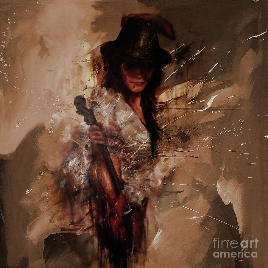 Violin Lady  Painting by Gull G