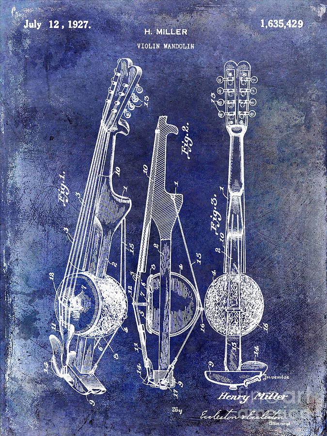Violin Patent 1927 Photograph by Jon Neidert