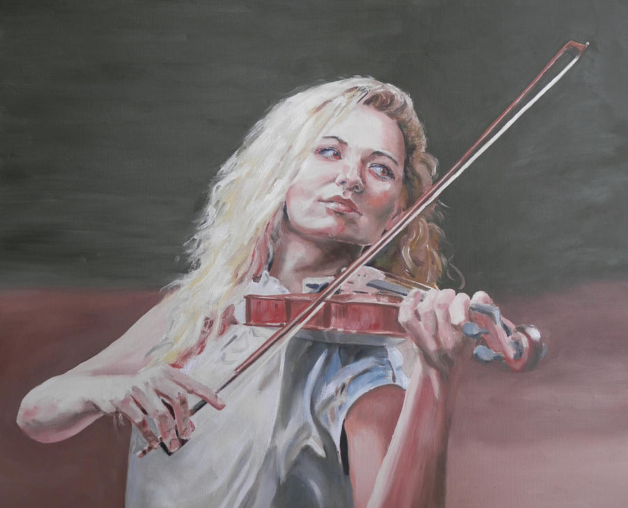 Violin Solo Painting by John Neeve
