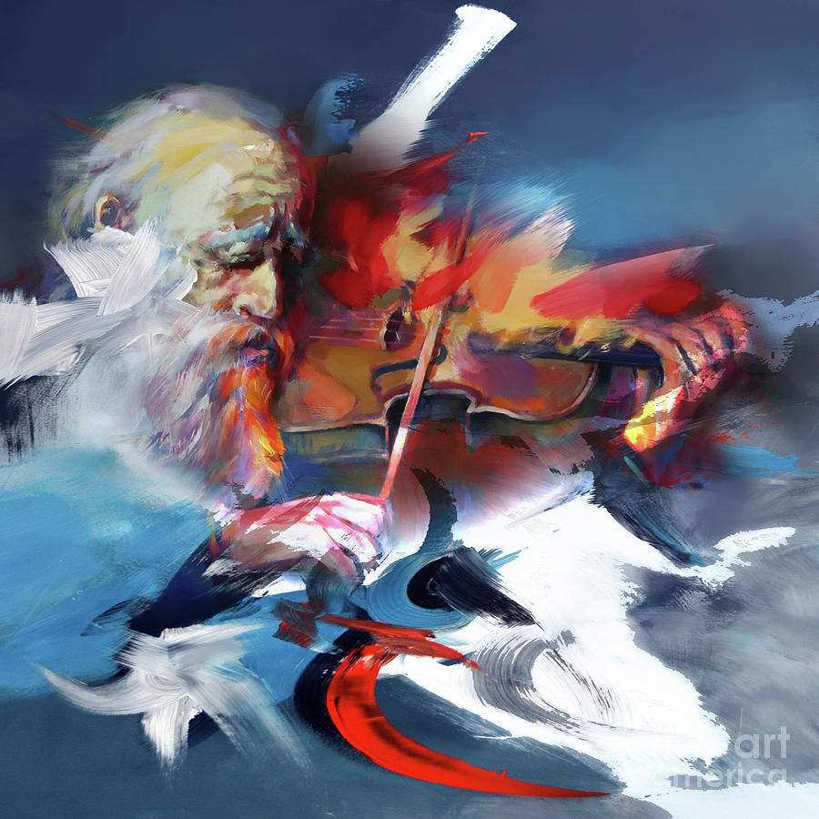 Music Painting - Violinist  by Gull G