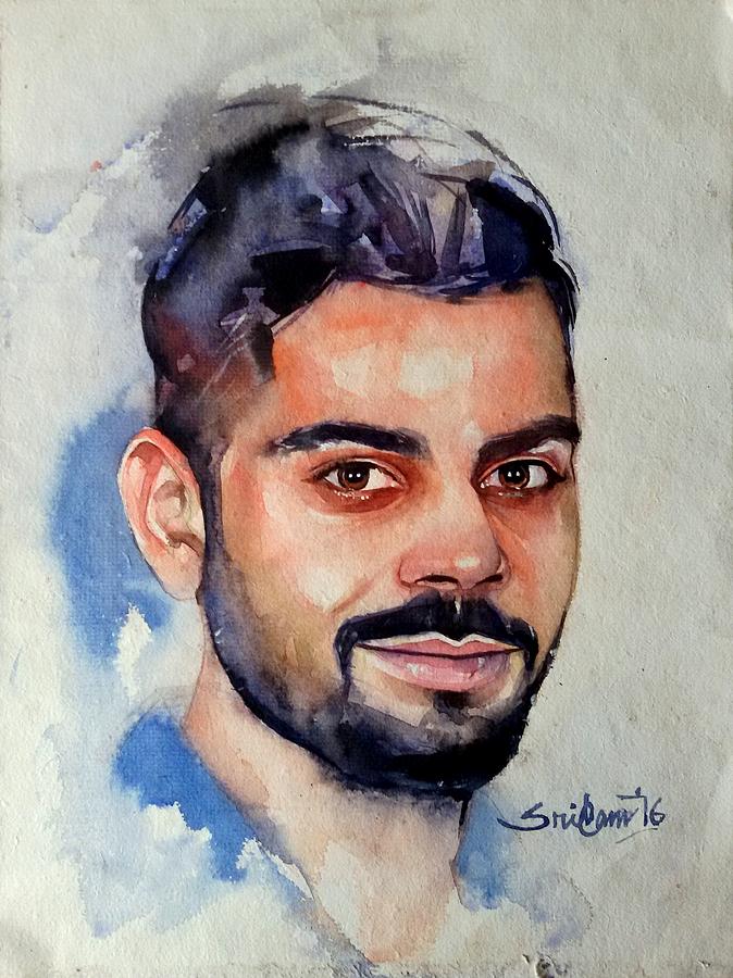 Virat Kohli Painting by Sritam Banerjee - Pixels