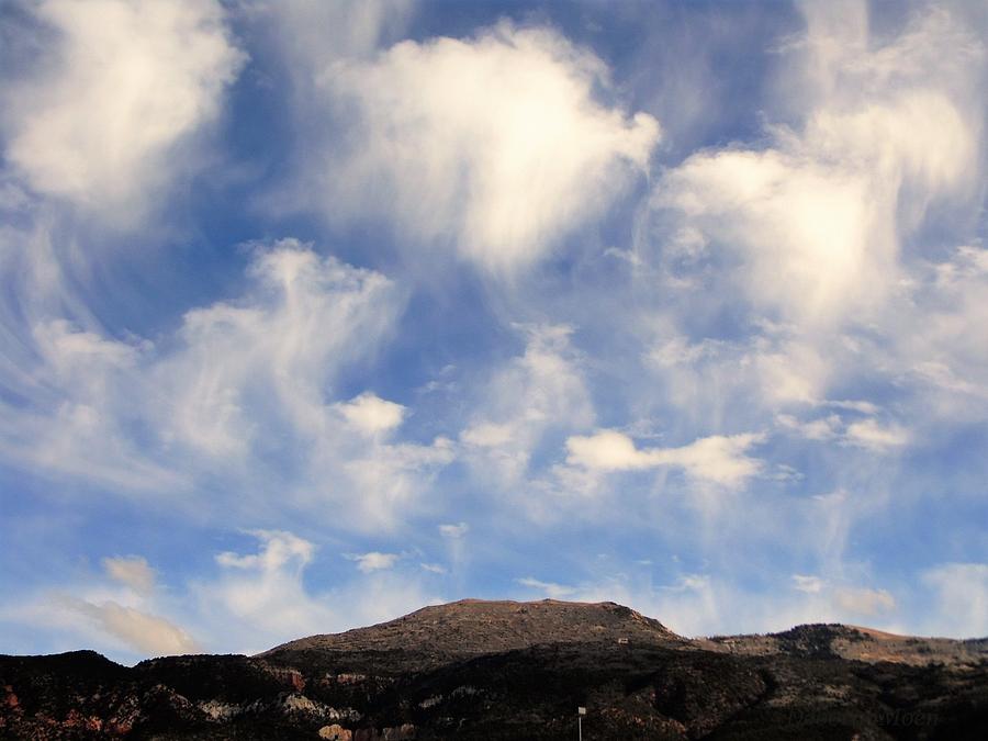 Mountain Photograph - Virga Clouds Weather Phenomena by Deborah Moen
