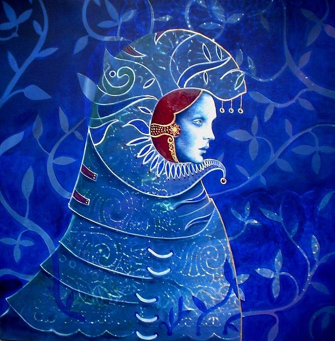 Virgen Canto de Ave Painting by Jorge Porras