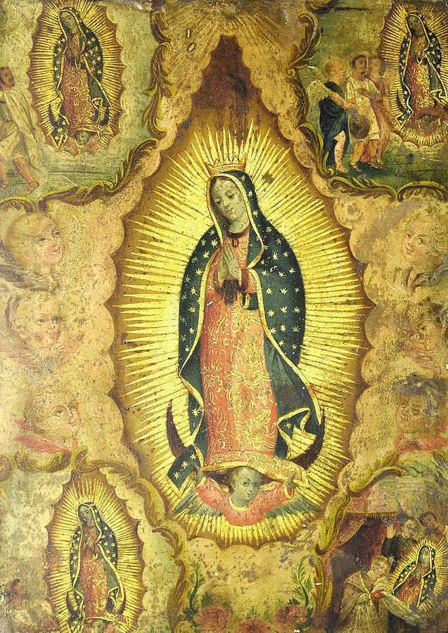 La Virgen De Guadalupe - as art print or hand painted oil.