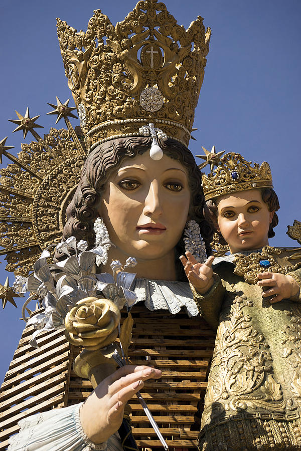 Virgen De Los Desamparados Photograph - Virgen de los Desamparados by For Ninety One Days