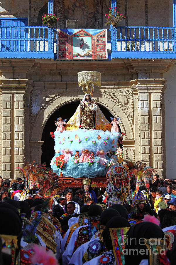 Virgen del Carmen Parade Paucartambo Peru Photograph by James Brunker