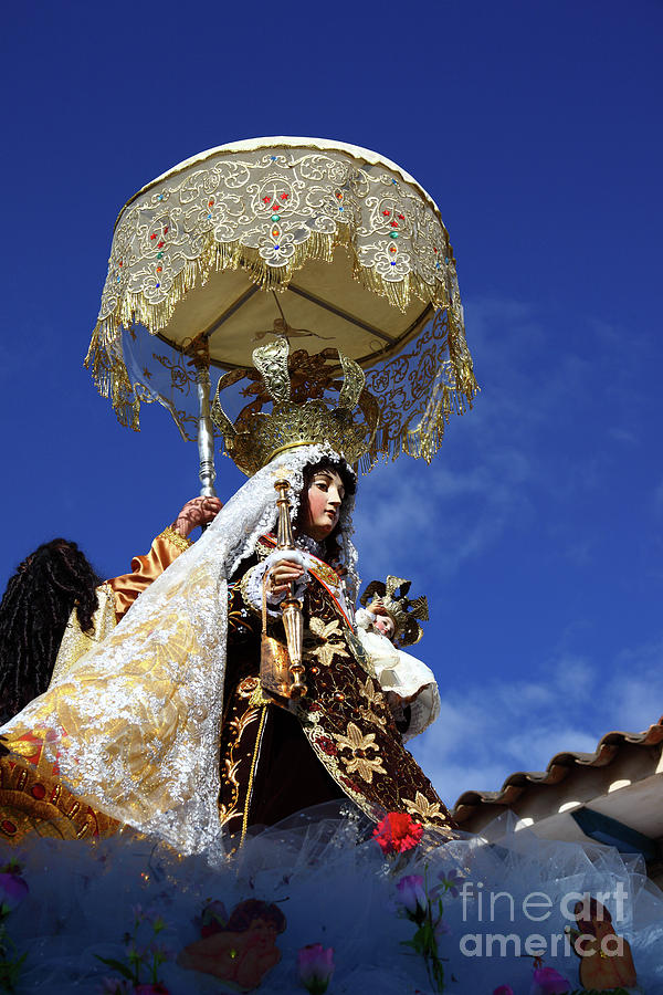 Virgen del Carmen Paucartambo Peru Photograph by James Brunker