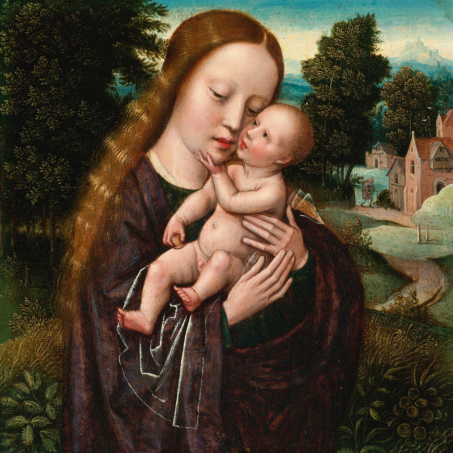 Virgin and Child Painting by Ambrosius Benson - Pixels