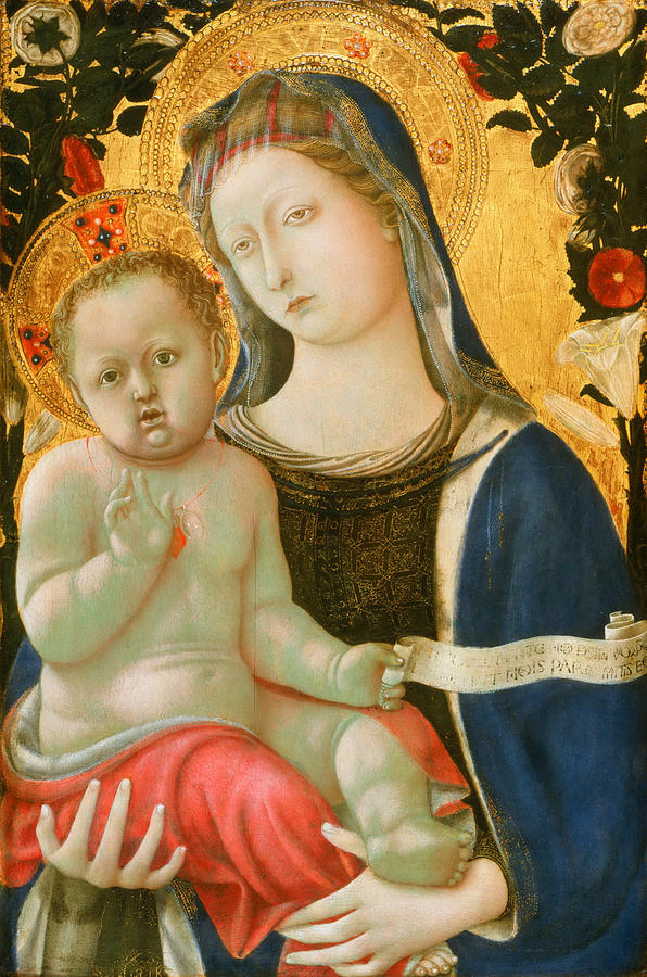 Madonna Painting - Virgin and Child by Domenico di Bartolo
