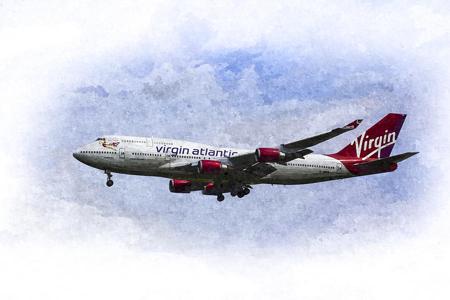 Virgin Atlantic Boeing 747 Art Photograph by David Pyatt