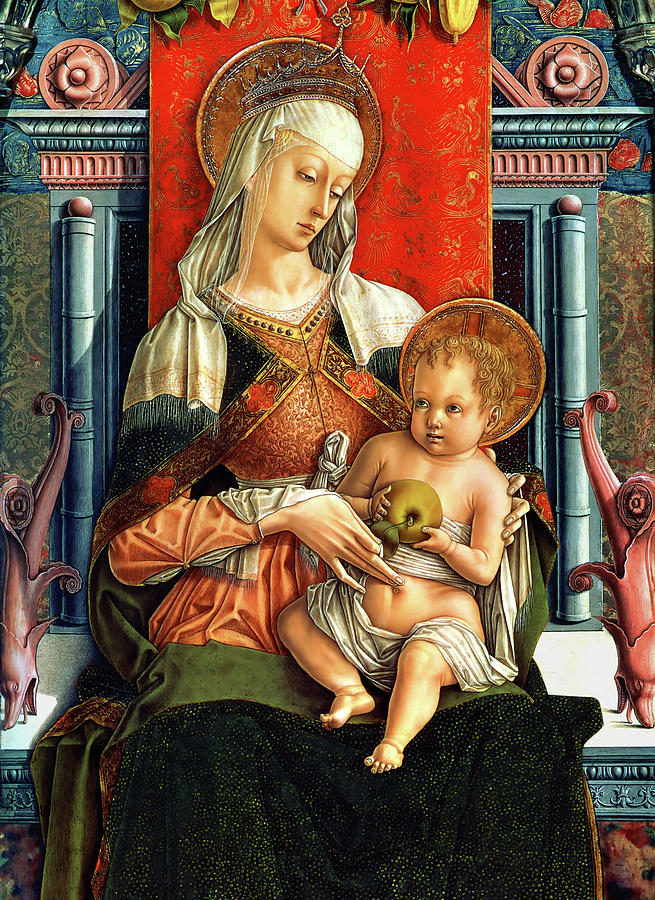 Virgin Mary and Child Painting by Carlo Crivelli 