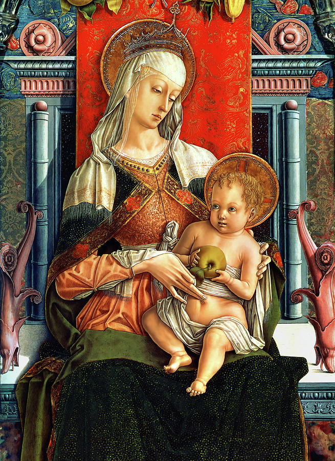 Virgin Mary and Child Painting by Carlo Crivelli - Fine Art America