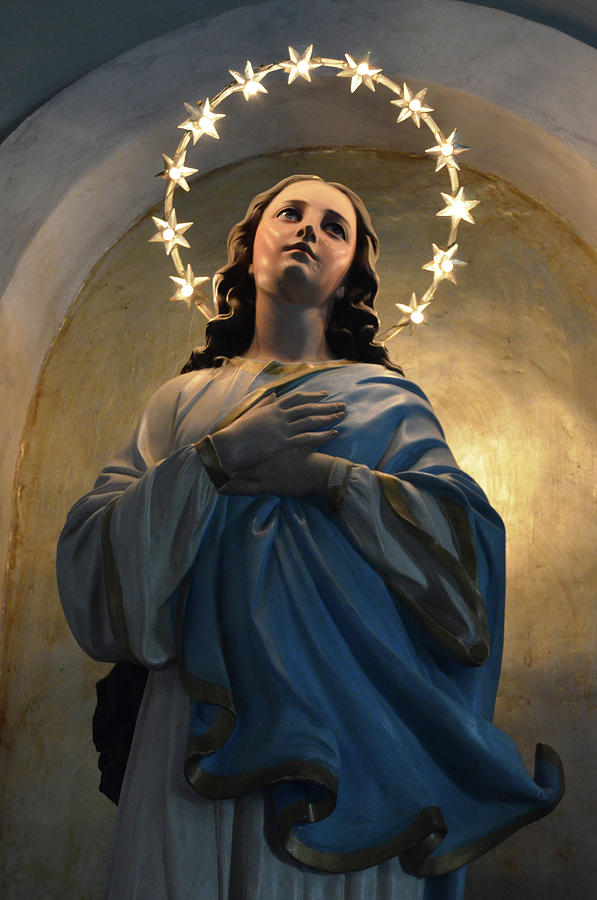 Virgin Mary At Pontifical Sanctuary Of The Holy Stairs Rome Italy ...