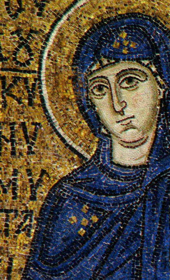 Byzantine Painting - Virgin Mary by Byzantine School