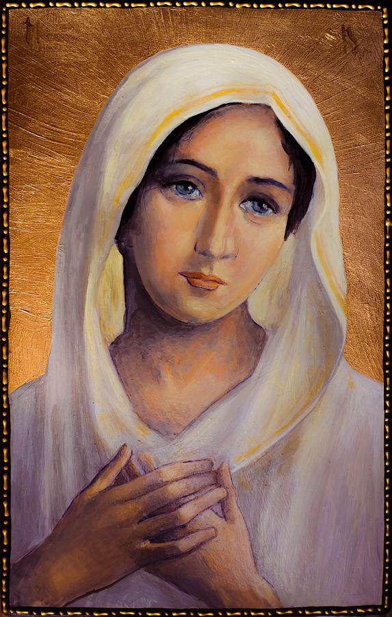 Virgin Mary Painting by Claud Religious Art