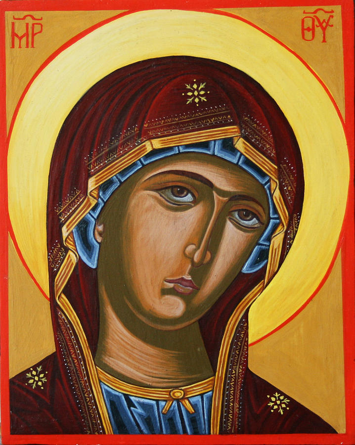 Virgin Mary Painting by Nada El Saliby - Fine Art America