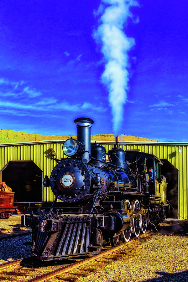 Virgina Truckee Black Steam Train 25 Photograph by Garry Gay