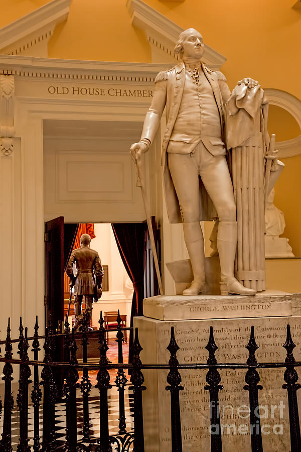 Virginia Capitol - Washington and Lee Statues Photograph by Jemmy Archer