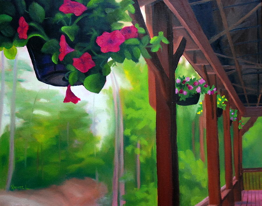 Porch View Painting by Rachel Lawson