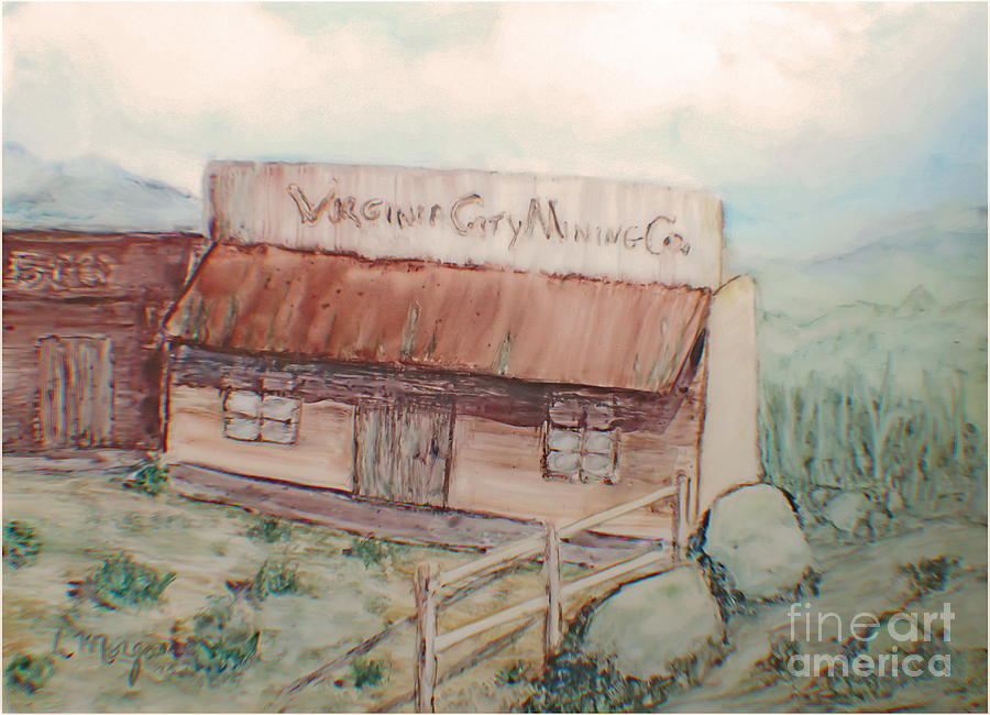 Virginia City Mining Co. Painting by Laurie Morgan