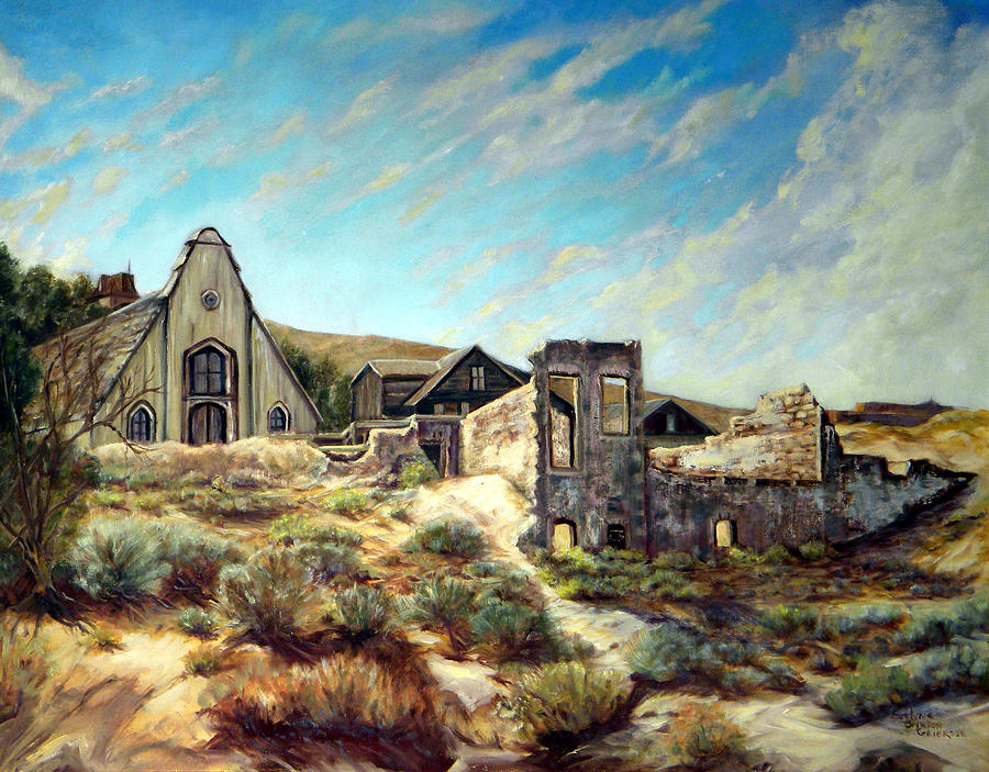 Virginia City Nevada II Painting by Evelyne Boynton Grierson