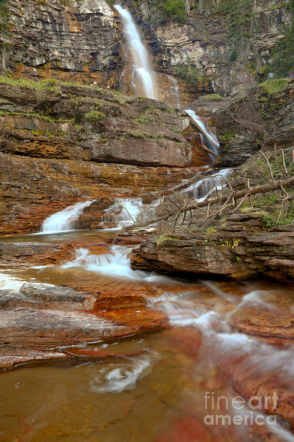 Virginia Red Rock Falls Photograph by Adam Jewell