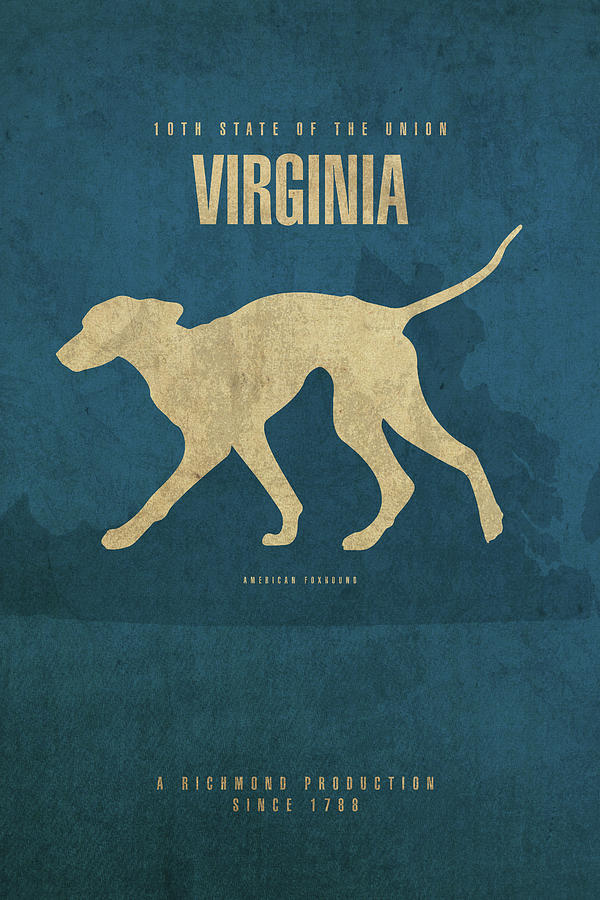 Virginia Map Mixed Media - Virginia State Facts Minimalist Movie Poster Art by Design Turnpike