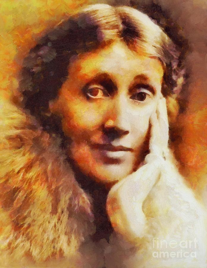 Virginia Woolf, Literary Legend Painting by Esoterica Art Agency