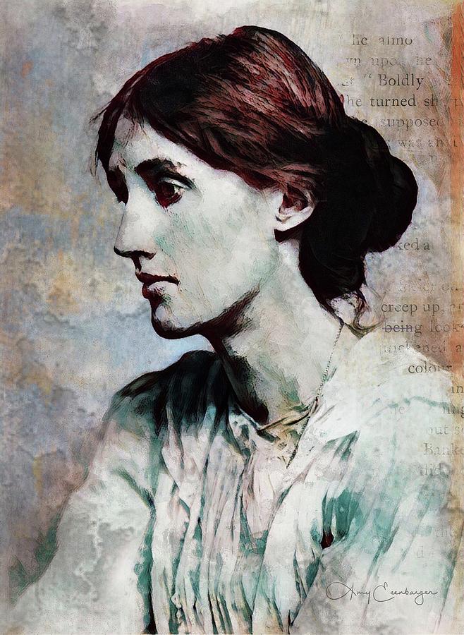 Virginia Woolf Digital Art by Looking Glass Images